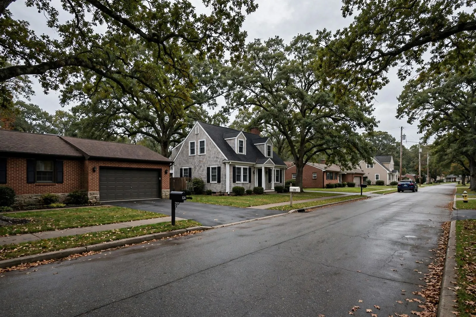 A residential street in Old Bridge, NJ