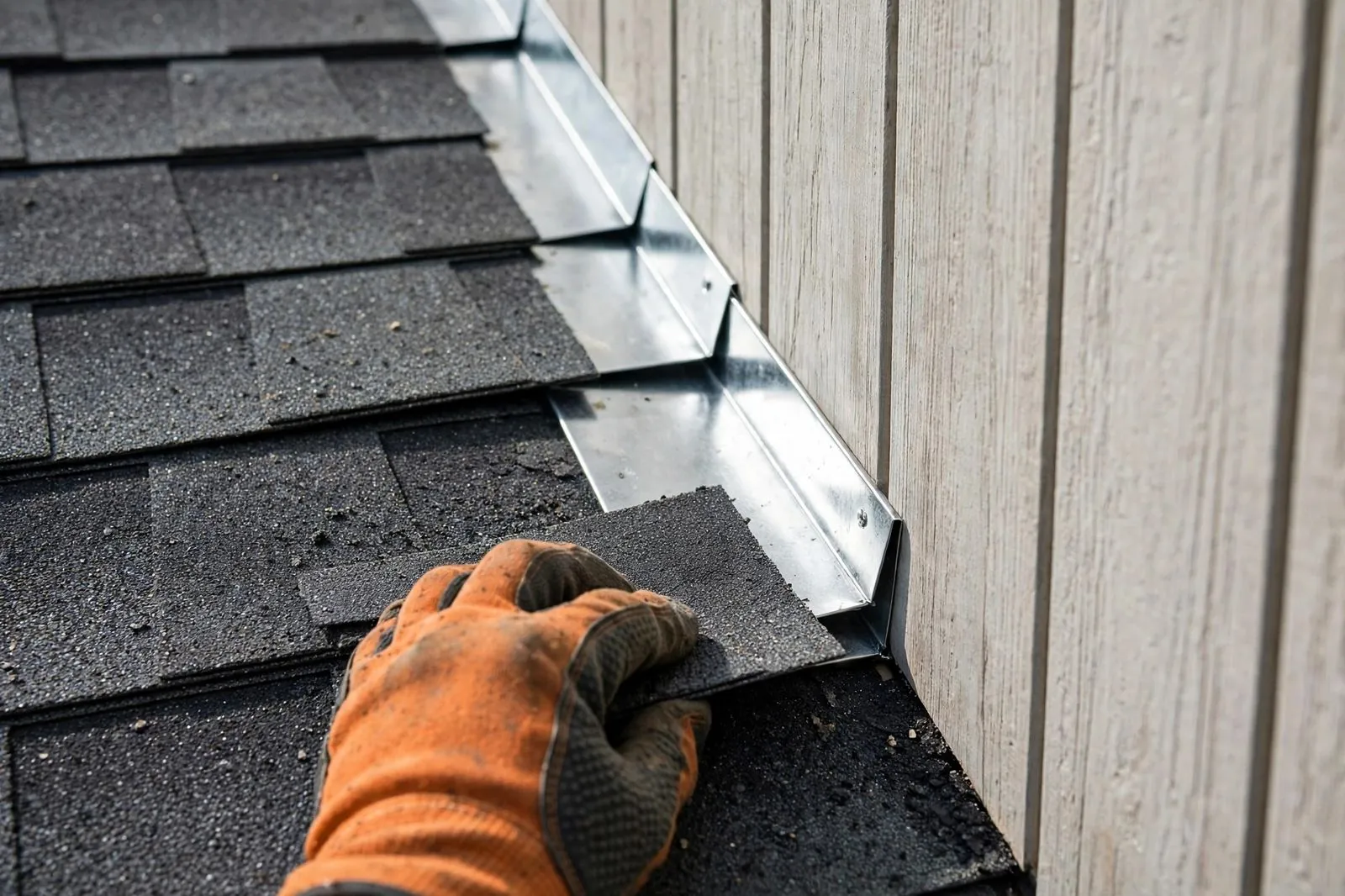 Flashing detail at a roof joint in Sayreville, NJ